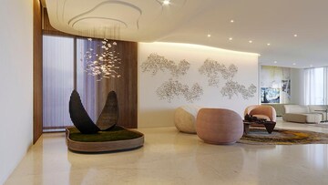 Living Room in 3 BHK Apartment at Adarsh Crest Phase 1, Hebbal – for Sale