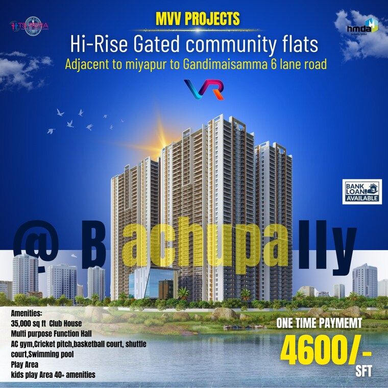 Master Bedroom, modi-elegance 3 Bedroom 1596 Sq.Ft. Apartment In Kukatpally Hyderabad 8380149