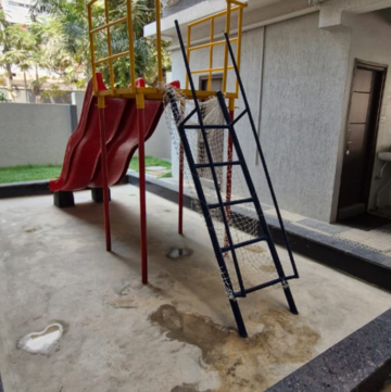 Staircase in 2 BHK Builder Floor at Kondapur – for Rent