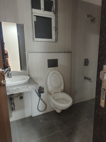 Bathroom in 2 BHK Apartment at Sheth Avalon Phase 2, Majiwada – for Rent