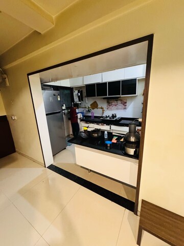 Kitchen in 3 BHK Apartment at Prahlad Nagar – for Rent