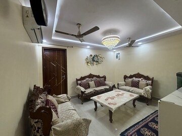 Living Room in 1.5 BHK Builder Floor at Malviya Nagar – for Rent