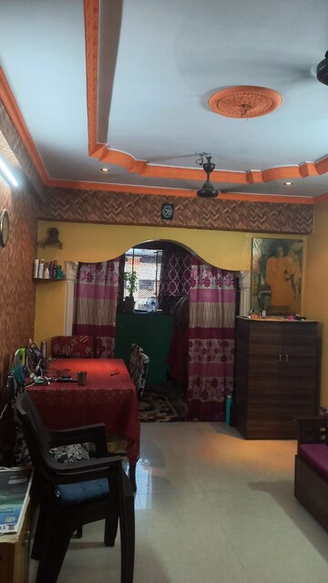 Living Room in 1 BHK Apartment at Highland Residency CHSL, Balkum Pada – for Sale