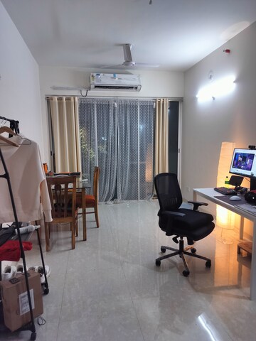Living Room in 2 BHK Apartment at L & T Seawoods Residences Phase 1 Part A, Seawoods – for Rent