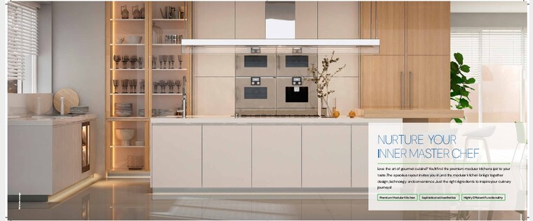 Kitchen, m3m-mansion 4 Bedroom 3230 Sq.Ft. Apartment In Sector 113 Gurgaon 8380744