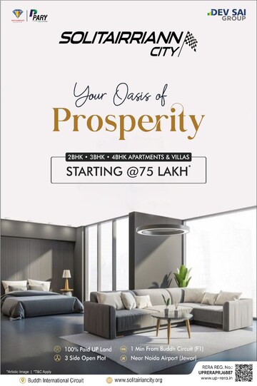 Master Bedroom in 3 BHK Villa at Le Solitairian City, Sector 25 Yamuna Expressway – for Sale