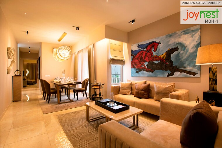 Living Room, sushma-joynest-moh 2 Bedroom 1080 Sq.Ft. Apartment In Bir Chhat Chandigarh 8380961