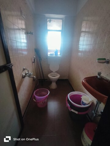 Bathroom in 2 BHK Apartment at Balaji Garden CHS, Kopar Khairane – for Rent