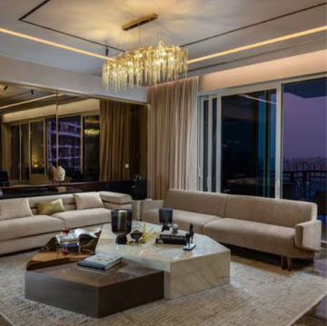 Living Room in 5 BHK Apartment at DLF The Camellias, Golf Course Road – for Sale