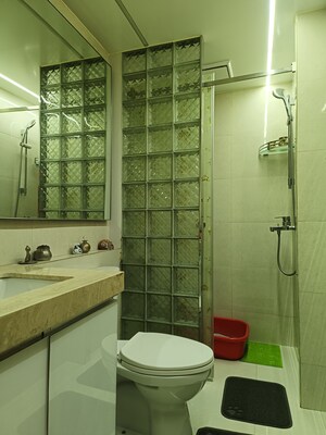 Bathroom in 2 BHK Apartment at Hiranandani Eagleridge Wing A, Ghodbunder Road – for Sale
