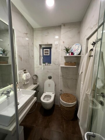 Bathroom in 2 BHK Apartment at Samartha Deep, Andheri West – for Rent