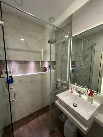 Bathroom in 2 BHK Apartment at Samartha Deep, Andheri West – for Rent