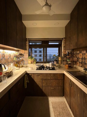 Kitchen in 2 BHK Apartment at Samartha Deep, Andheri West – for Rent