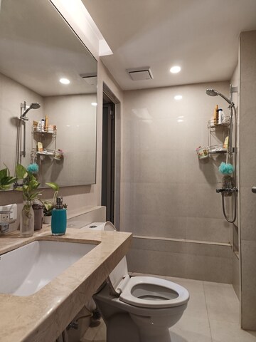 Bathroom in 2 BHK Apartment at Hiranandani Delanna, Ghodbunder Road – for Sale