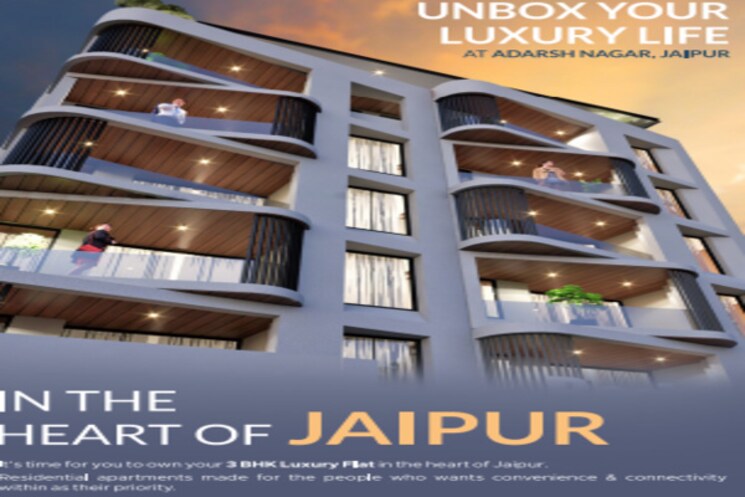 Exterior View, adarsh nagar 3 Bedroom 1350 Sq.Ft. Apartment In Adarsh Nagar Jaipur 8381572