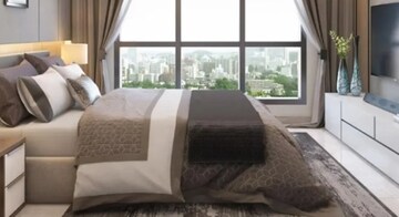 Bedroom in 3 BHK Apartment at Pyramid Centria, Sector 10a Nerul – for Sale