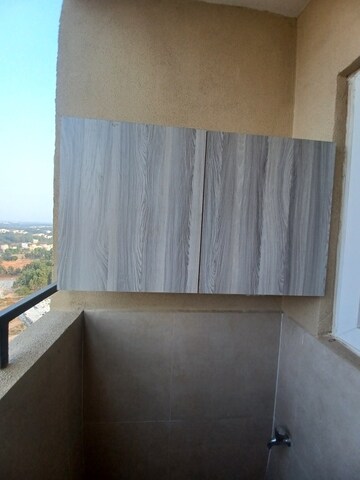 Balcony in 3 BHK Apartment at Bhartiya Nikoo Homes Phase 2, Thanisandra Main Road – for Rent
