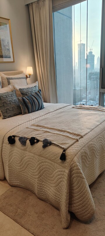 Bedroom in 3 BHK Apartment at Enpar Lotus Residency, Lower Parel – for Rent
