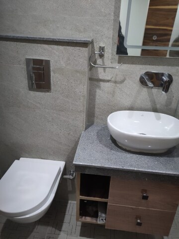 Bathroom in 3 BHK Builder Floor at Chittaranjan Park – for Rent