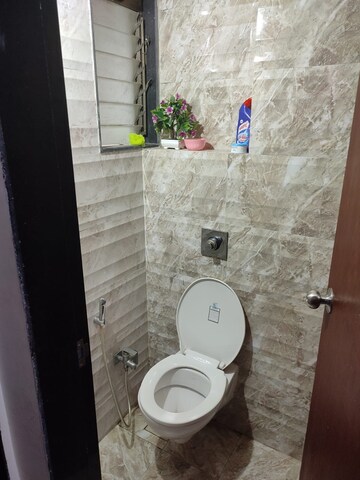 Bathroom in 1 BHK Apartment at Cosmos Orchid, Ghodbunder Road – for Rent