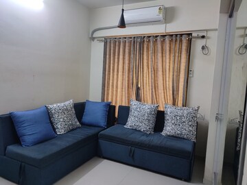 Living Room in 1 BHK Apartment at Cosmos Orchid, Ghodbunder Road – for Rent