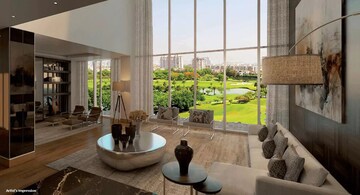 Living Room in 4 BHK Builder Floor at Gaur Legacy, Jaypee Greens – for Sale