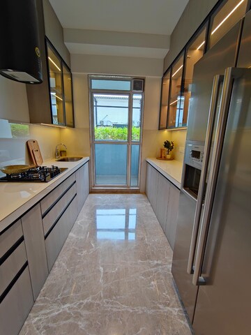 Kitchen in 3 BHK Apartment at Juinagar – for Sale