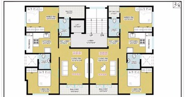Floor Plan in 2 BHK Apartment at Bavdhan – for Sale