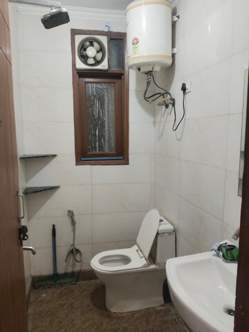 Bathroom in 1 BHK Builder Floor at Paryavaran Complex – for Rent