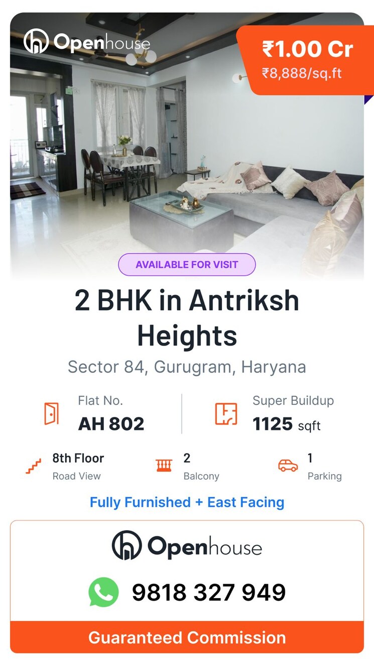 Master Bedroom, orris-carnation-residency 2 Bedroom 1075 Sq.Ft. Apartment In Sector 85 Gurgaon 8383682