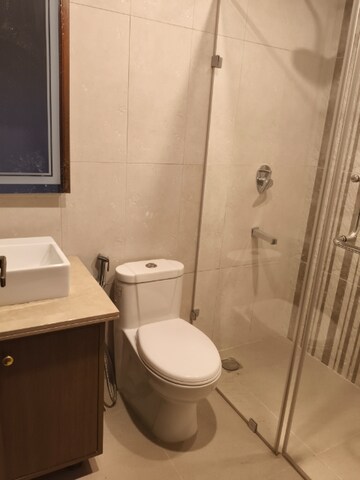 Bathroom in 3 BHK Apartment at Central Park Flower Valley Aqua Front Towers, Sohna Sector 33 – for Rent
