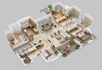 Floor Plan in 6 BHK Villa at Sector 52 – for Sale