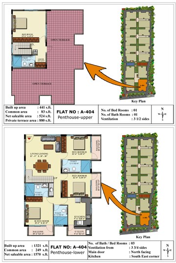 Master Plan in 4 BHK Apartment at Insight Nandana, Sampigehalli – for Rent