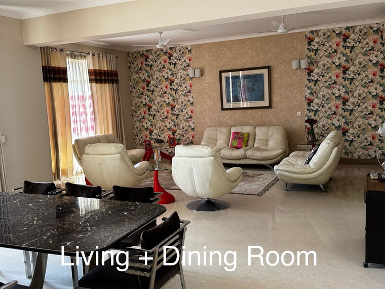 Living Room, smart-world-one-dxp 3 Bedroom 2450 Sq.Ft. Apartment In Sector 113 Gurgaon 8384114
