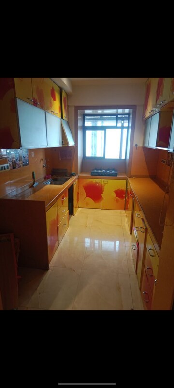 Kitchen in 3 BHK Apartment at Omkar Veda Exclusive, Parel – for Rent