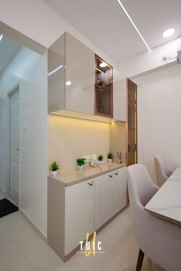 Living Room in 3.5 BHK Apartment at Mahavir Enclave 1 – for Sale