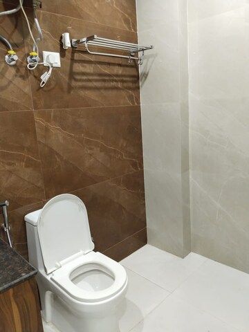 Bathroom in 3 BHK Builder Floor at Freedom Fighters Enclave – for Rent