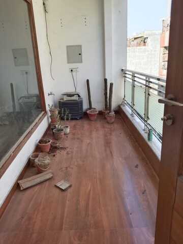 Balcony in 3 BHK Builder Floor at Freedom Fighters Enclave – for Rent