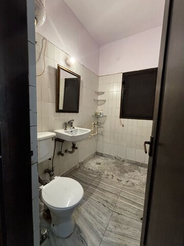 Bathroom in 2 BHK Builder Floor at Malviya Nagar – for Rent