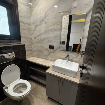 Bathroom in 2 BHK Builder Floor at Malviya Nagar – for Rent