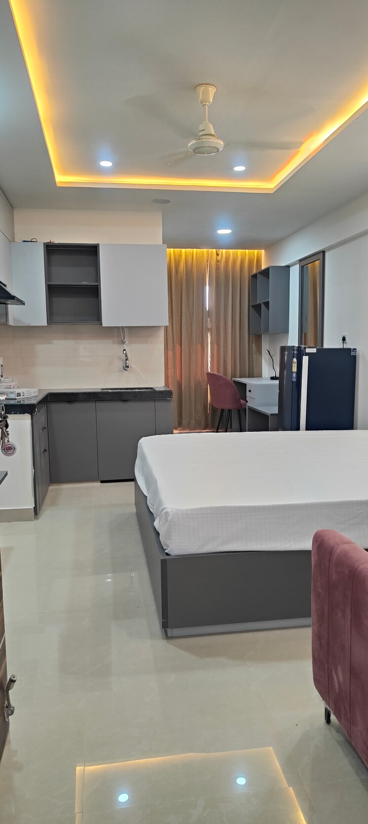 Kitchen, okay-plus-solitaire-suites Studio 404 Sq.Ft. Apartment In Ramnagariya Jaipur 8384902