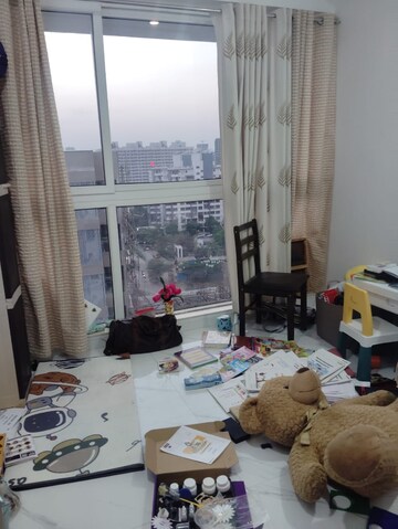 Living Room in 3 BHK Apartment at Nahar F Residences, Balewadi – for Rent