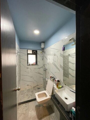 Bathroom in 3 BHK Apartment at Hubtown Hill Crest, Andheri East – for Rent
