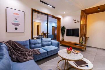 Living Room in 4 BHK Apartment at Ambli Road – for Sale