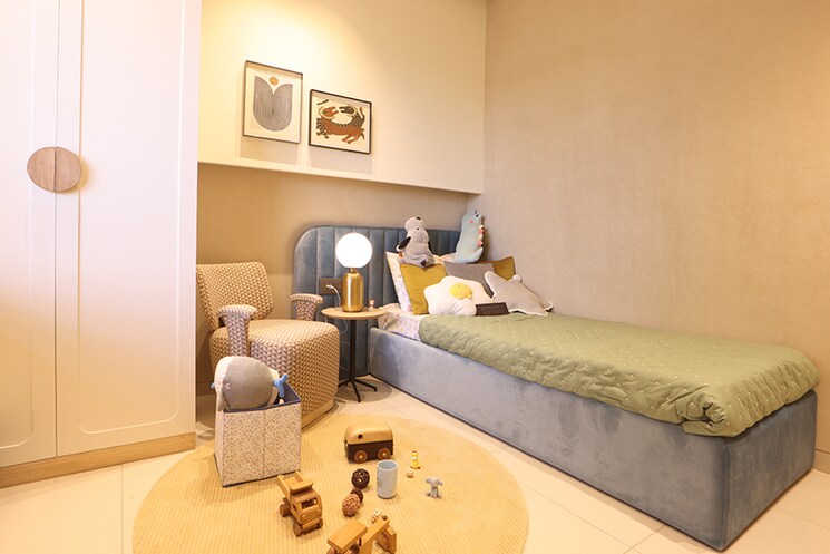 Living Room, goyal-orchid-blues 2 Bedroom 1215 Sq.Ft. Apartment In Shela Ahmedabad 8385313