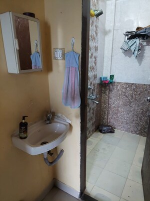Bathroom in 1 BHK Apartment at Khandeshwar – for Sale