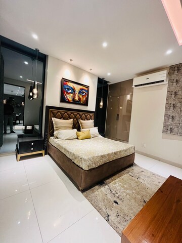 Living Room in 3 BHK Apartment at Motia Blue Ridge, Dhakoli Village – for Sale
