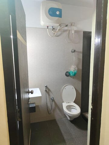 Bathroom in 3 BHK Apartment at Ajmera Casa Vyoma, Vastrapur – for Rent