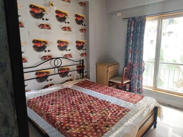 Bedroom in 3 BHK Apartment at Ajmera Casa Vyoma, Vastrapur – for Rent