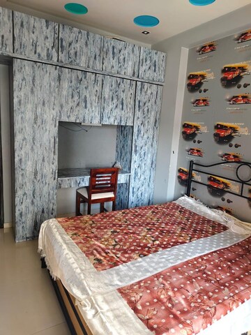 Bedroom in 3 BHK Apartment at Ajmera Casa Vyoma, Vastrapur – for Rent